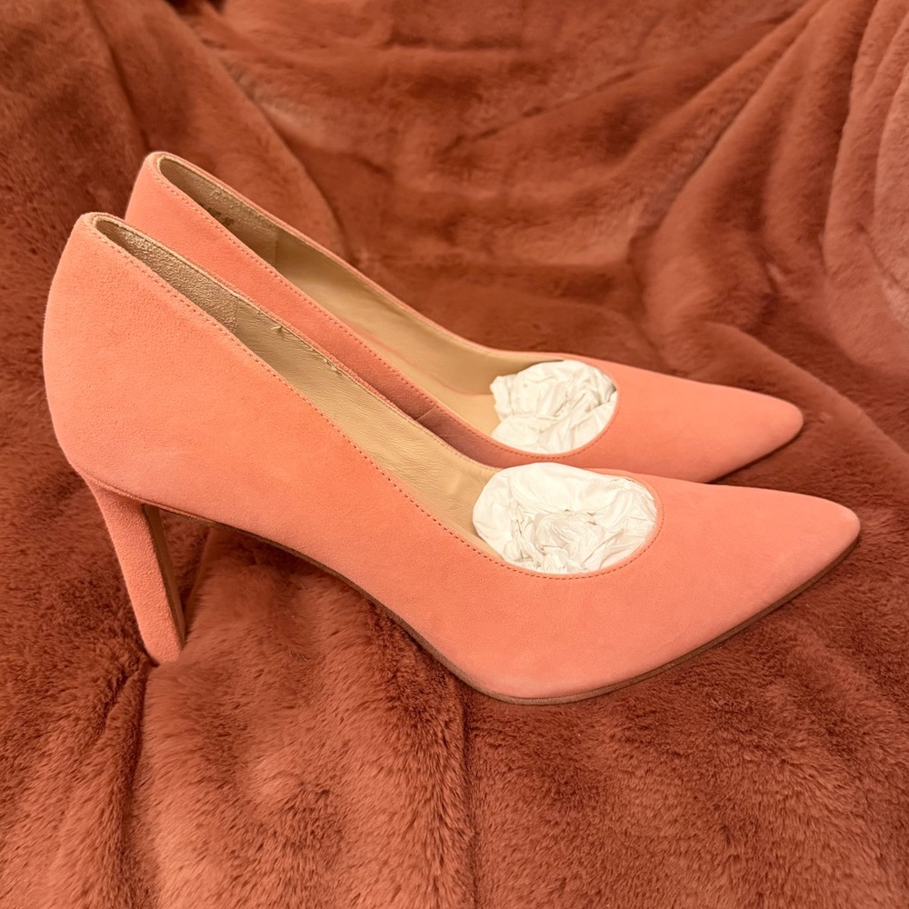 NIB Alanna rich coral 27 Edit by Naturalizer pointed-toe heels